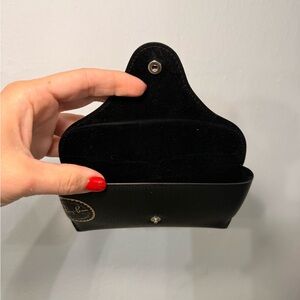 Ray-Ban Black Leather Key Holder